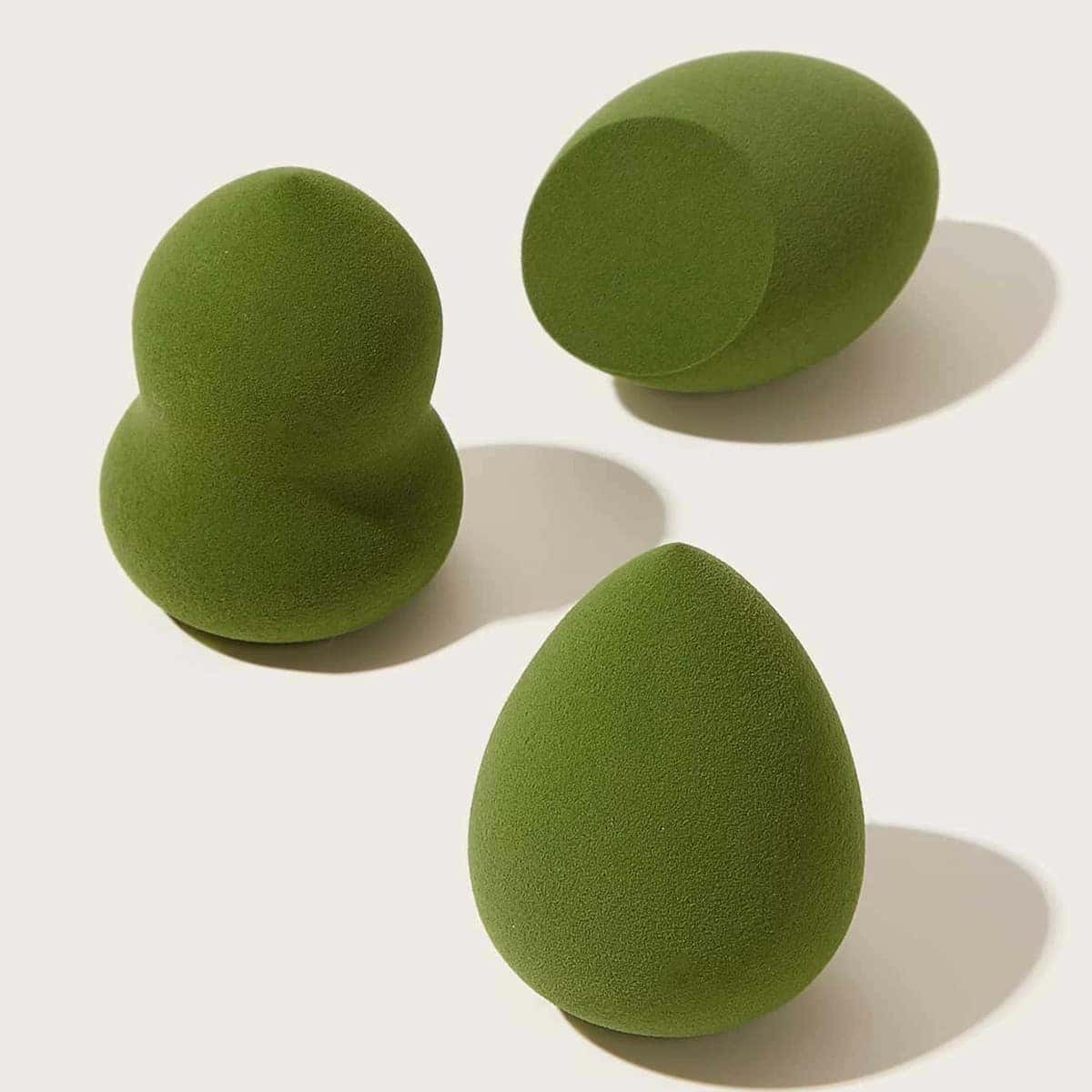 

3pcs Makeup Sponge, Green