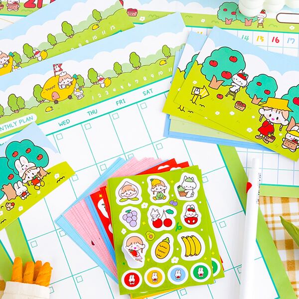 

1pack Cartoon Graphic Memo Paper, Multicolor