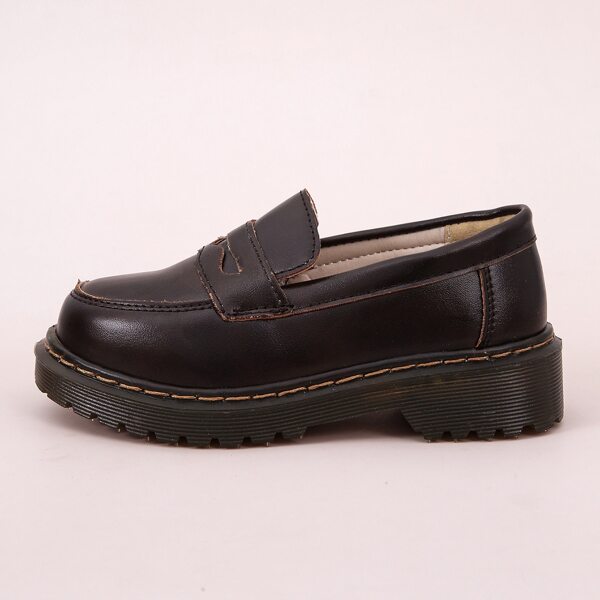 

Toddler Girls Minimalist Flat Loafers, Brown