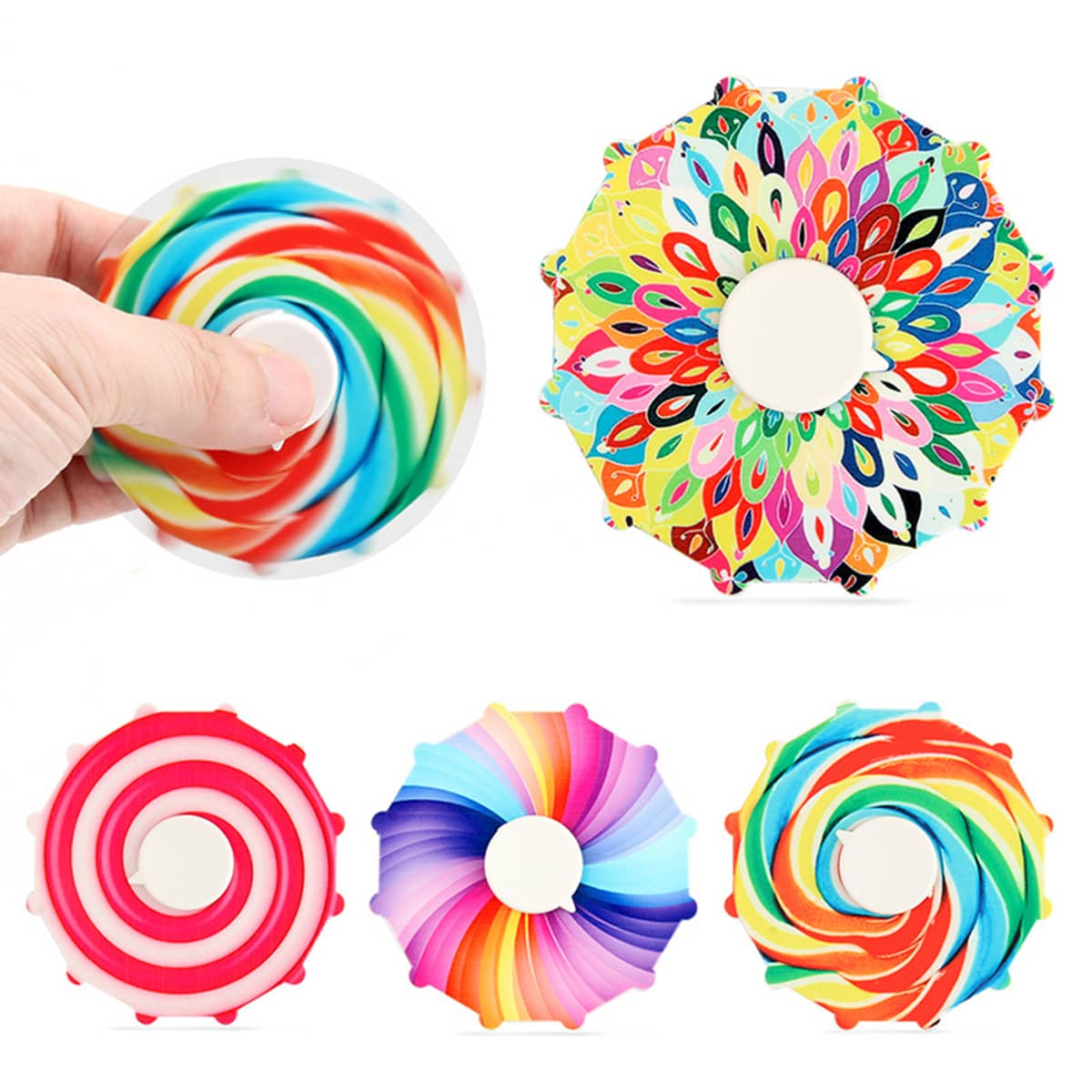 

1pc Random Decompression Fidget Spinner, Multicolor