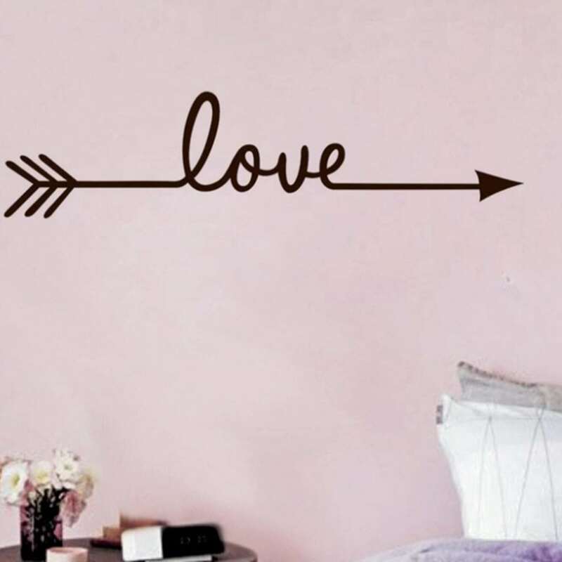 

Letter Graphic Wall Sticker, Black