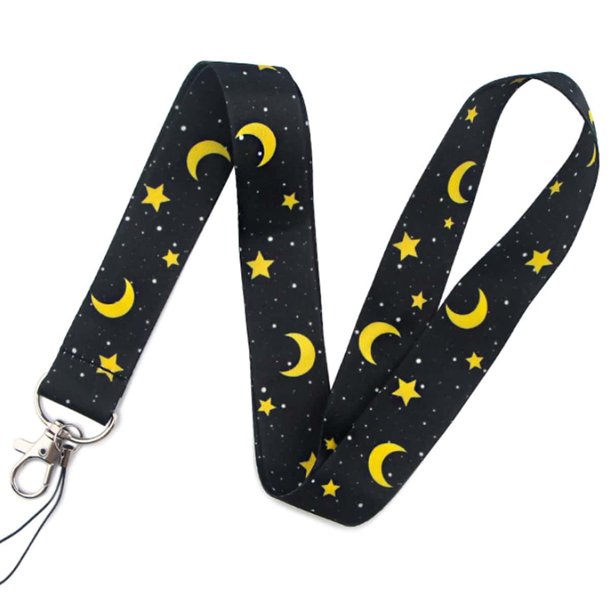 

1pc Moon & Star Lanyard, Multicolor