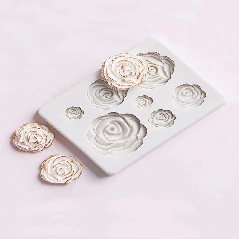

1pc Rose Design Mold, White