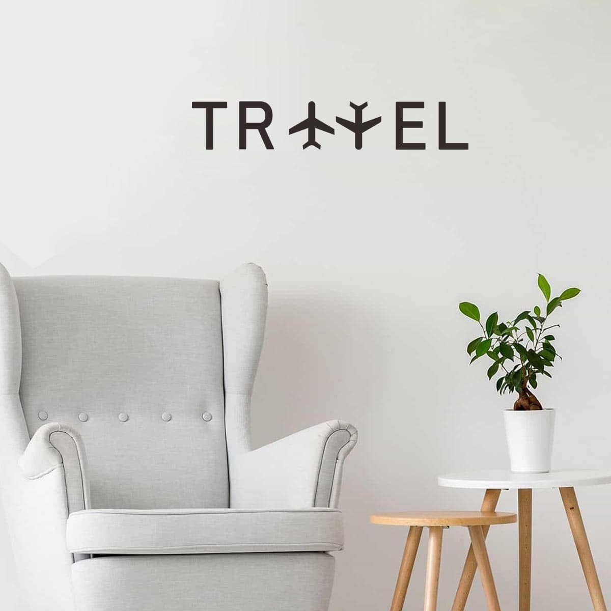 

1sheet Letter Graphic Wall Sticker, Black