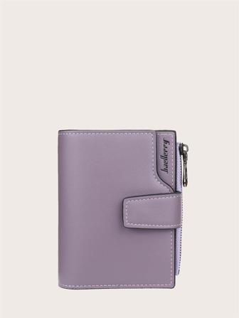 Baellerry 字母图形便携式现金白领女性大学生工作商务通勤办公室周年纪念情侣生日礼物情人节礼物女士钱包钱包小钱包