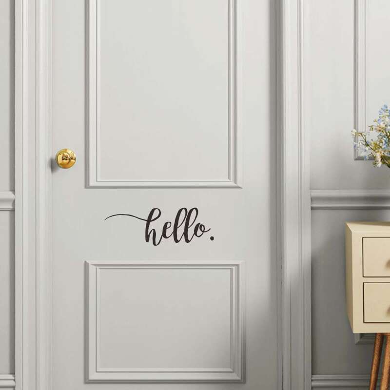 

Letter Graphic Wall Sticker, Black