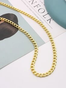 O Shape Aluminum Metal Chain 0.6CM 6MM Straight Gold Designer Purse Bag Strap Handle Replacement Accessories Hardware Quality - Gold - View 2