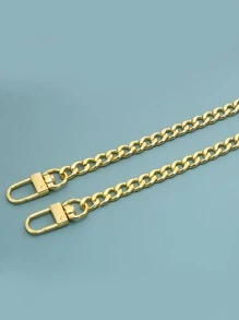 O Shape Aluminum Metal Chain 0.6CM 6MM Straight Gold Designer Purse Bag Strap Handle Replacement Accessories Hardware Quality - Gold - View 3