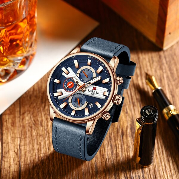 

Men Triple Dial Date Quartz Watch