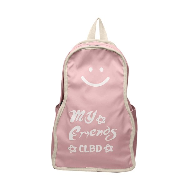 

Cartoon & Letter Graphic Novelty Backpack, Pink