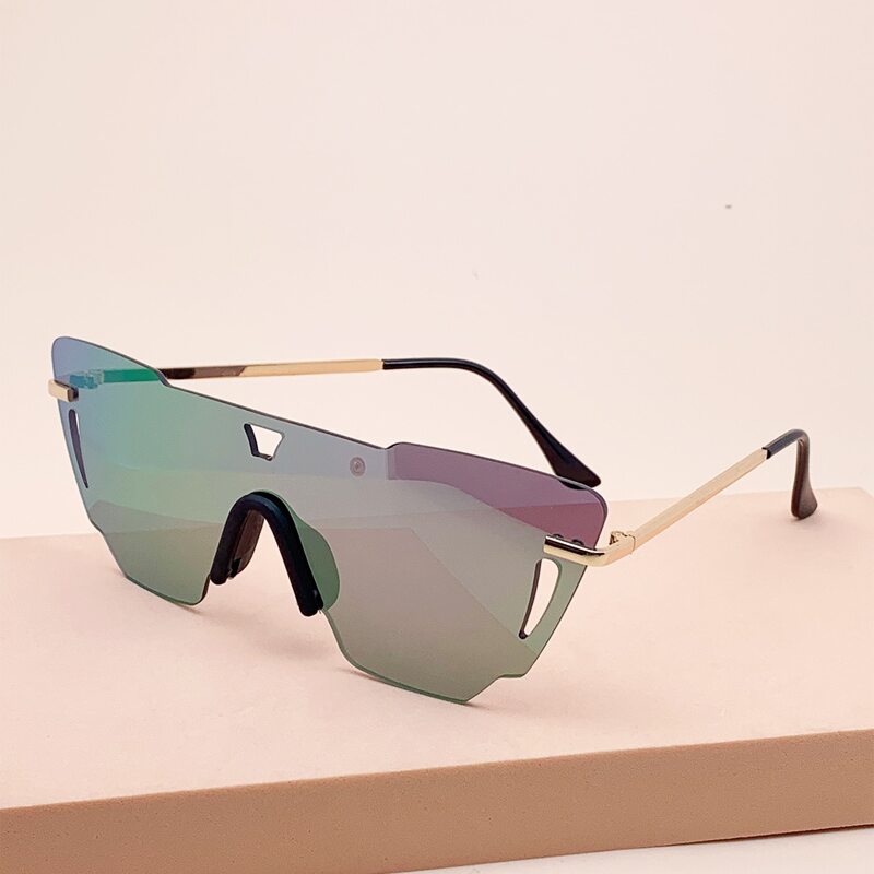 

Hollow Out Rimless Sunglasses