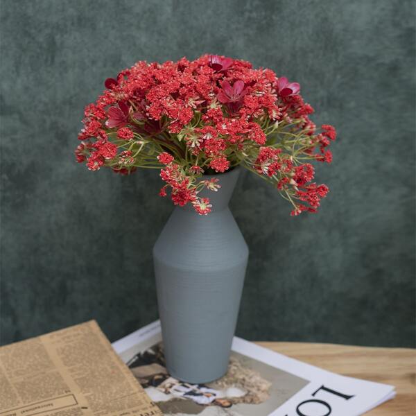 

1pc Artificial Flower, Red