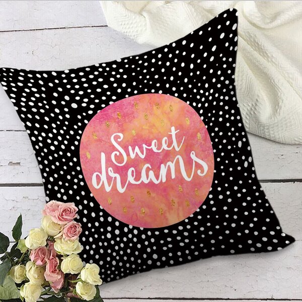 

Slogan Graphic Cushion Cover Without Filler, Multicolor