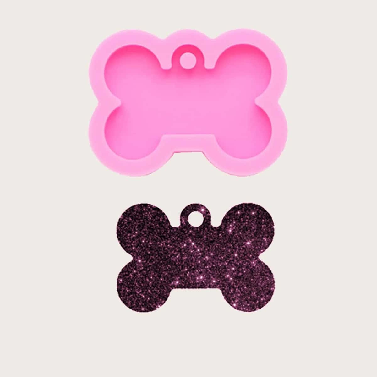 

1pc Bone Shaped Baking Mold, Pink