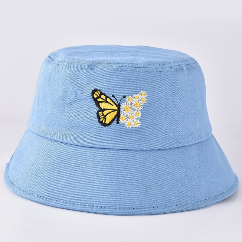 

Butterfly Graphic Bucket Hat, Blue