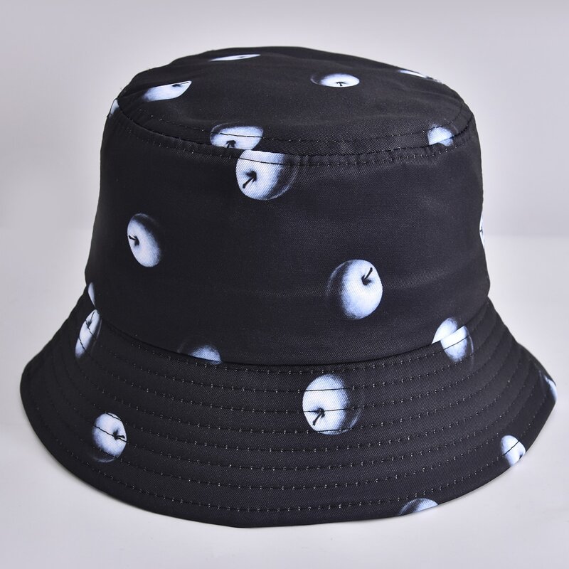 

Fruit Pattern Bucket Hat, Black