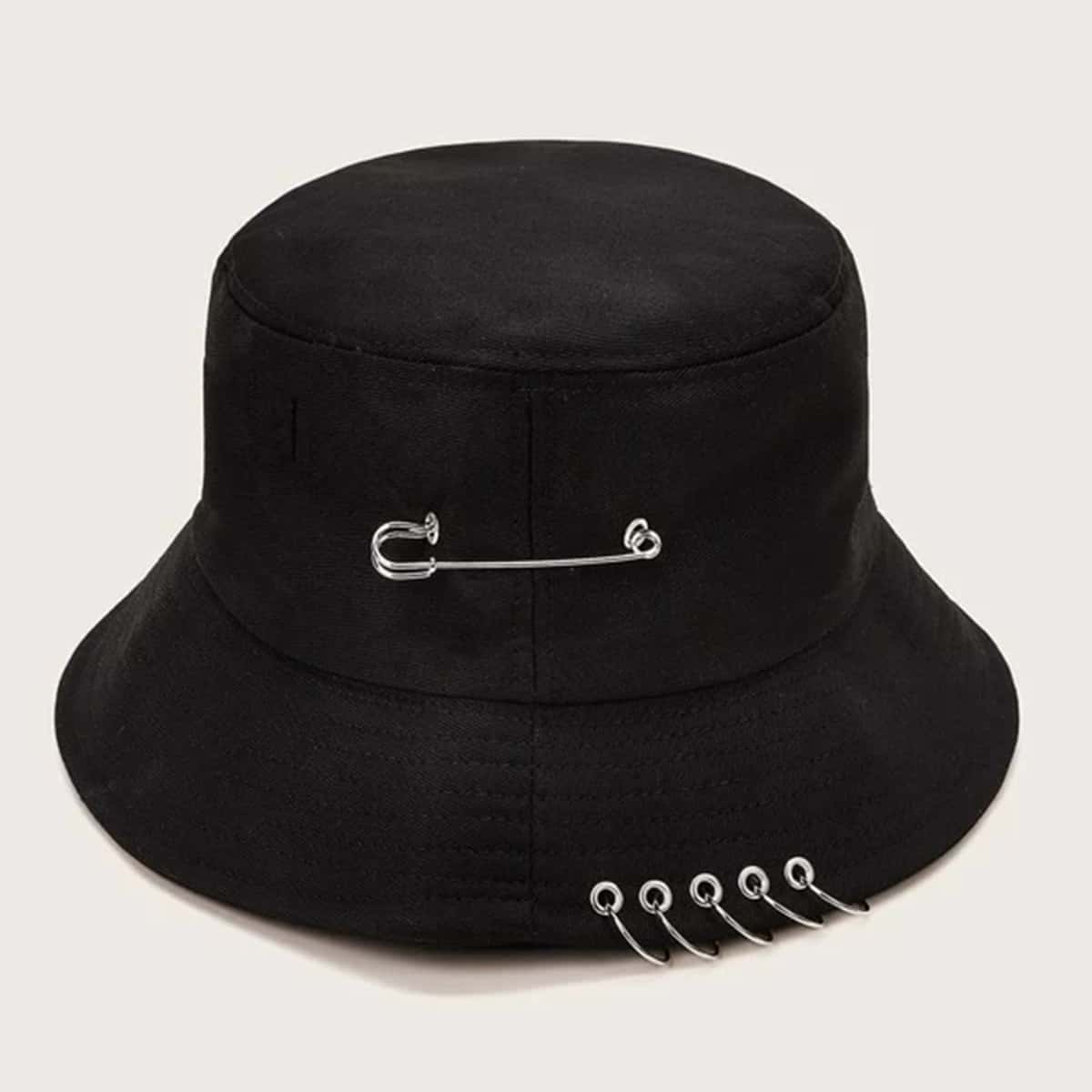 

Ring Decor Bucket Hat, Black