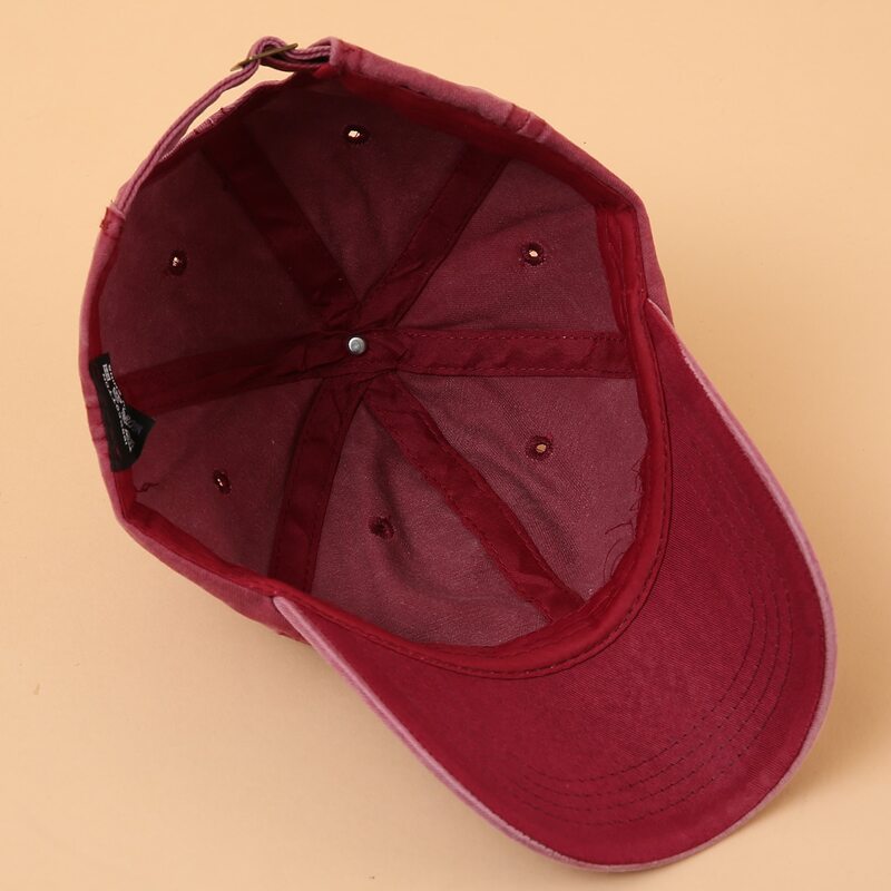 

Simple Solid Baseball Cap, Burgundy