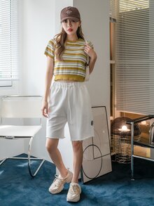 DAZY Striped Knit Top - Multicolor - View 4