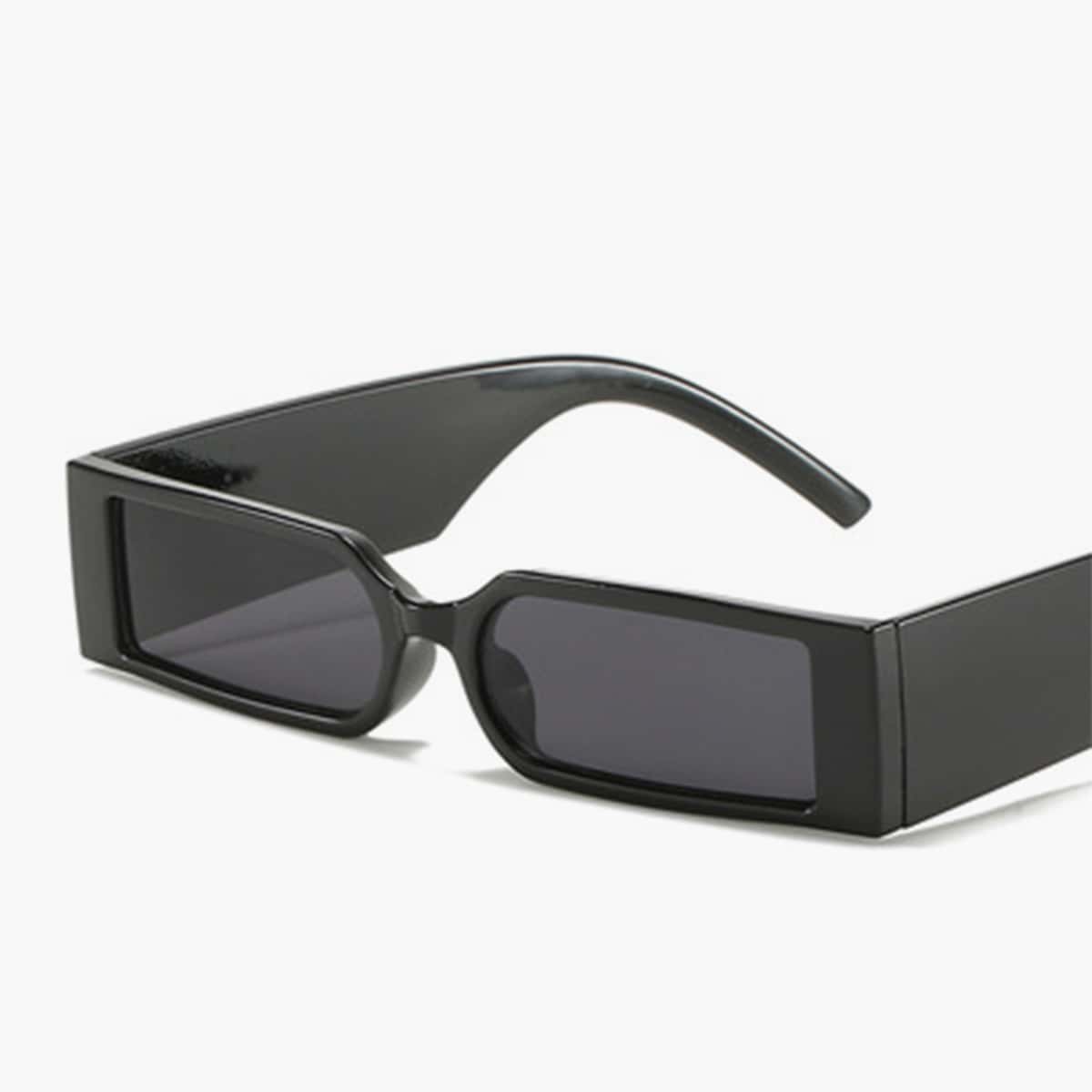 

Rectangle Frame Sunglasses, Black
