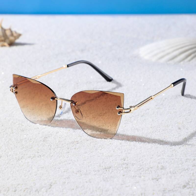 

Rimless Tinted Lens Sunglasses