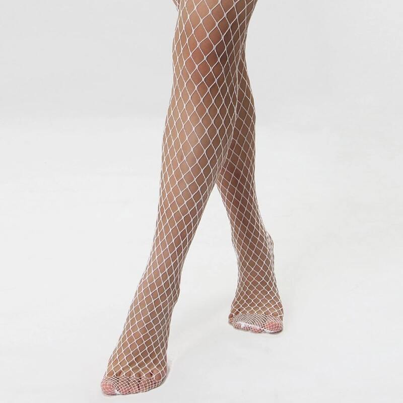 

Solid Fishnet Tights, White