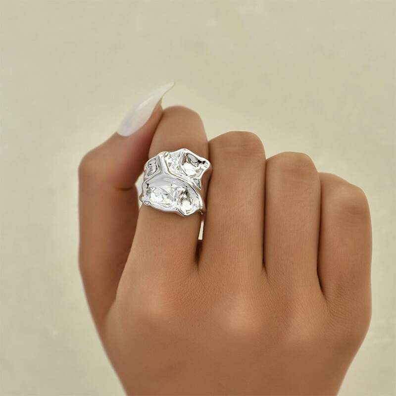 

1pc Minimalist Ring, Silver