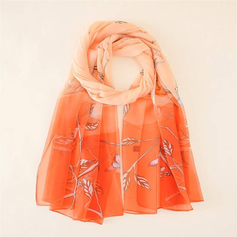 

Floral Graphic Bandana, Orange