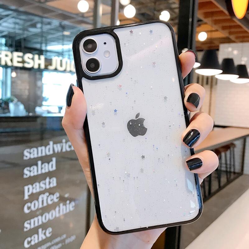 

Contrast Frame Phone Case, Black