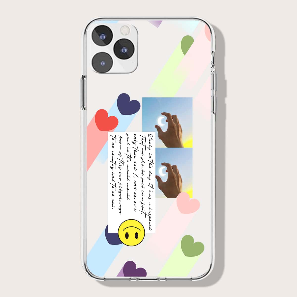 

Heart Pattern Phone Case, Multicolor