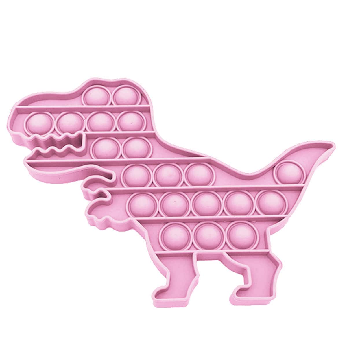 

1pc Dinosaur Shaped Push Bubble Toy, Pink