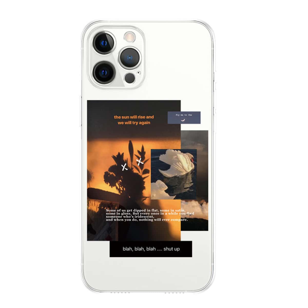 

Aesthetic Collage Phone Case, Yellow