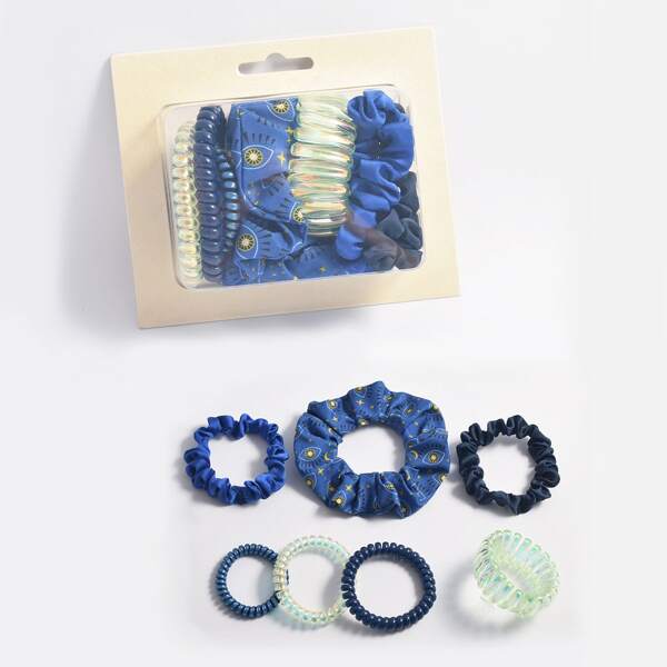 

7pcs Coil Wire Hair Tie, Multicolor