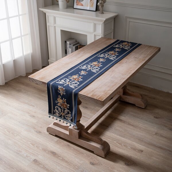

Jacquard Flower Table Runner, Multicolor