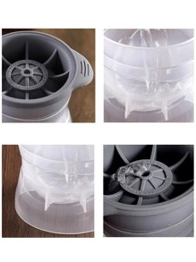1 pieza Molde de bola de hielo de cocina de color al azar transparente de plástico reutilizable - Multicolor - Ver 3