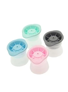 1 pieza Molde de bola de hielo de cocina de color al azar transparente de plástico reutilizable - Multicolor - Ver 4
