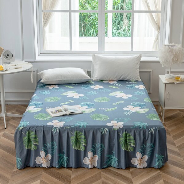 

Flower Print Bed Skirt, Multicolor