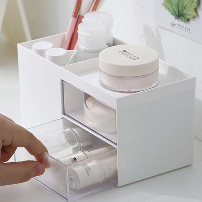 

1pc Desktop Storage Box, White