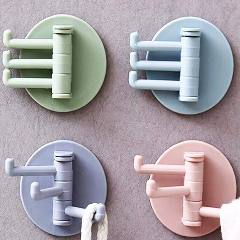 

1pc Random Color Rotatable Wall Hook, Multicolor