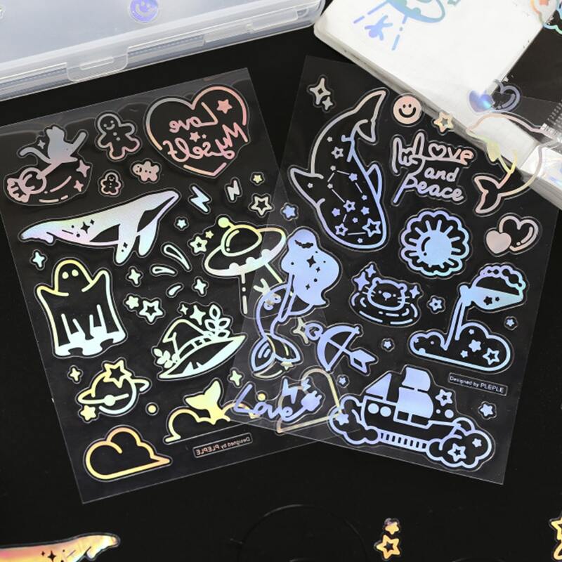 

1sheet Cartoon Graphic Random Sticker, Multicolor