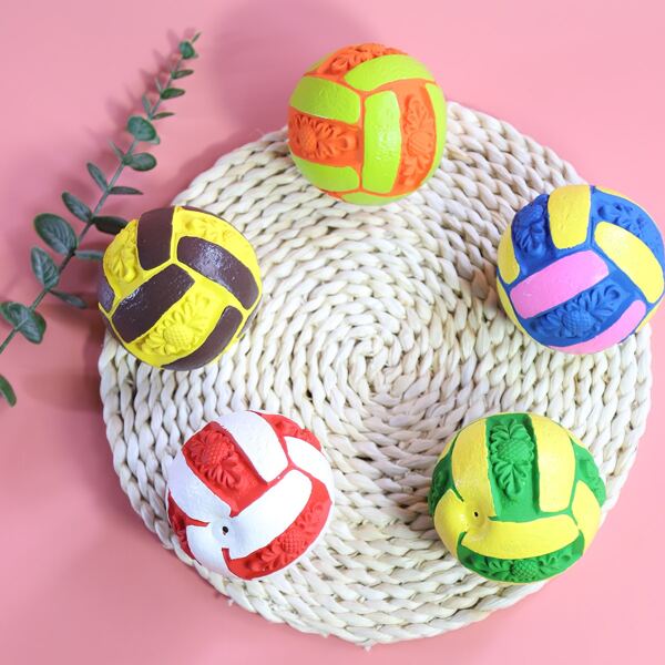 

1pc Random Volleyball Pet Sound Toy, Multicolor