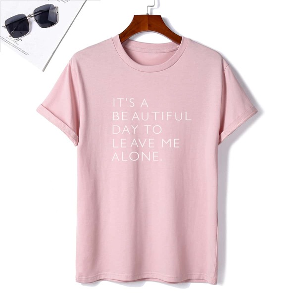 

Men Slogan Graphic Tee, Dusty pink