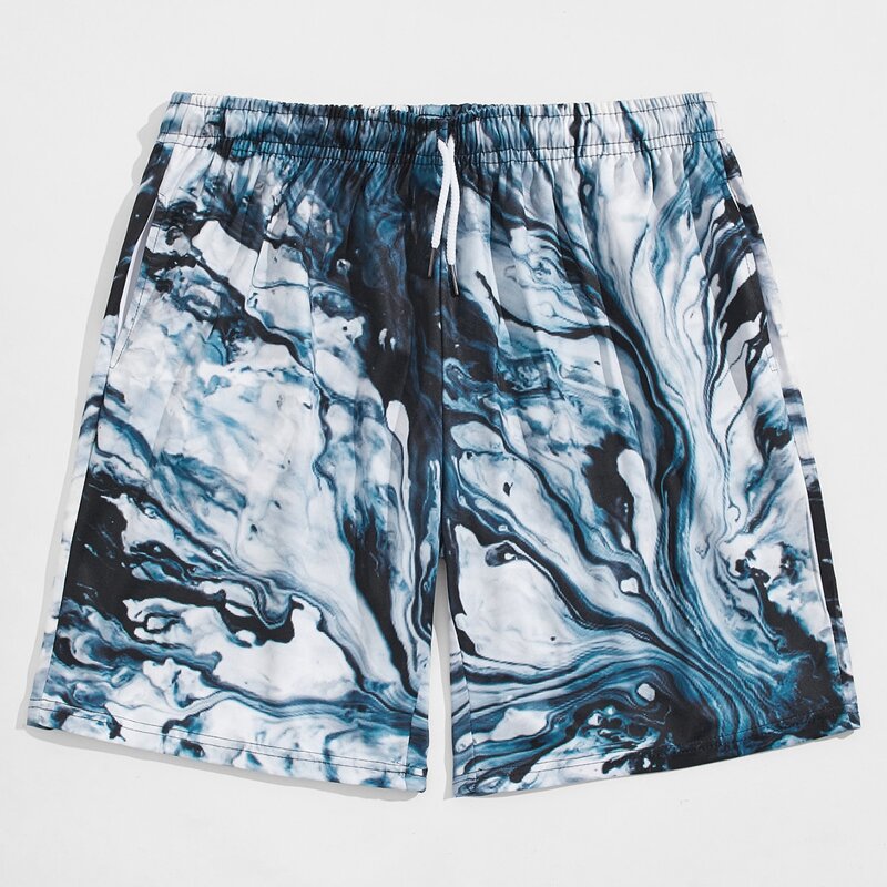 

Guys Marble Print Shorts, Multicolor
