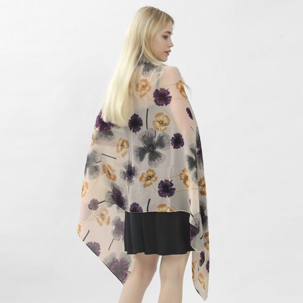 

Floral Print Scarf, Multicolor