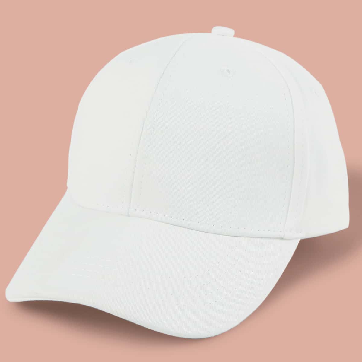 

Guys Solid Baseball Cap, White