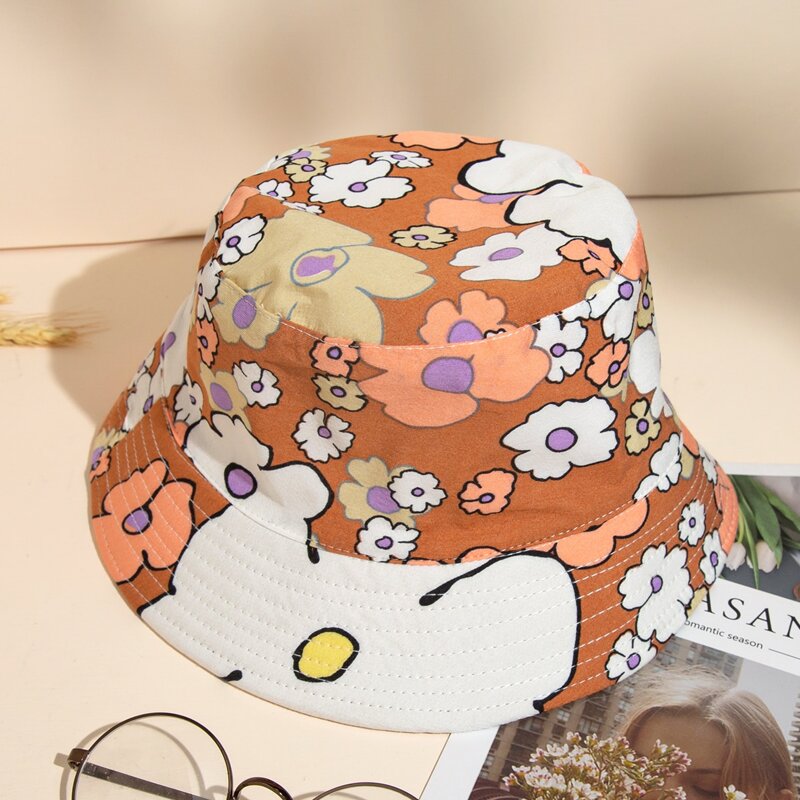 

Floral Graphic Bucket Hat, Multicolor
