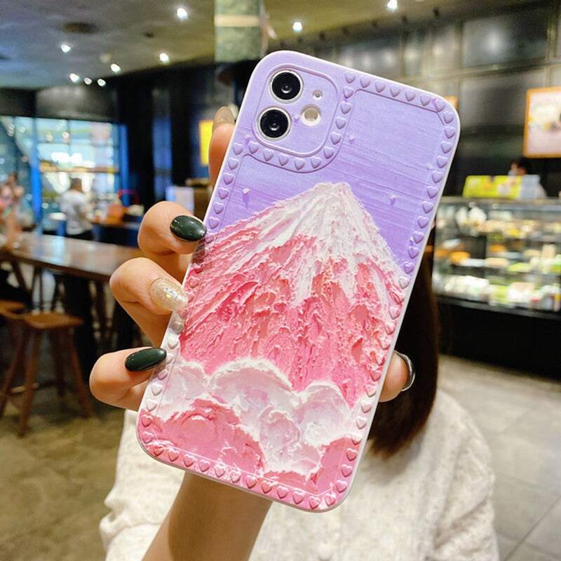 

Colorful Painted Phone Case, Pink