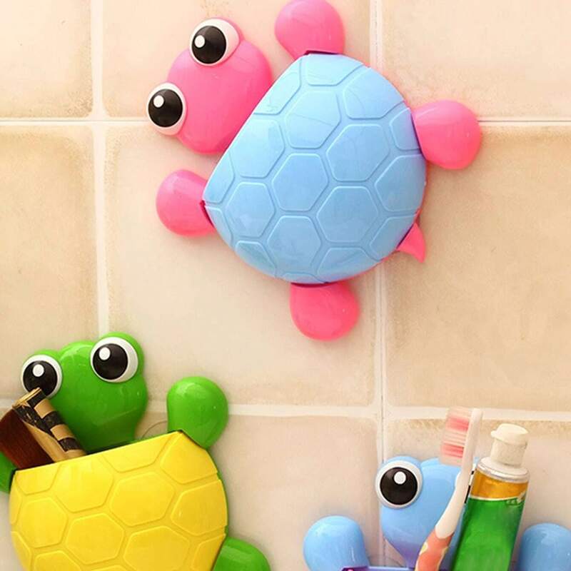 

1pc Tortoise Design Random Toothbrush Holder, Multicolor