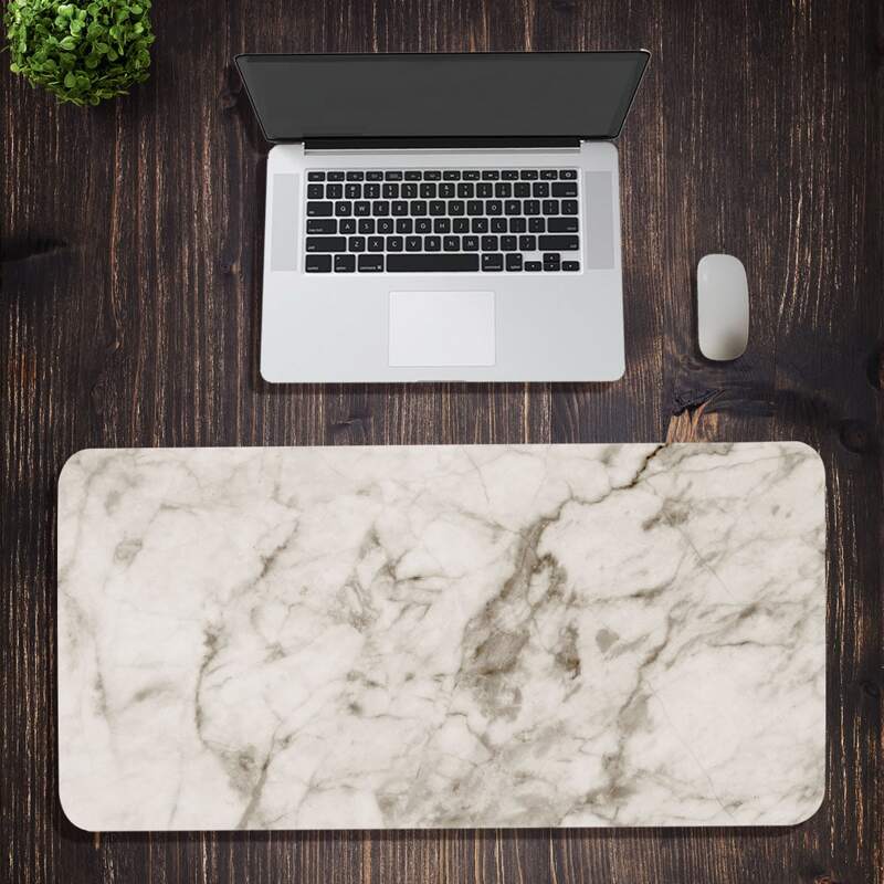 

Marble Pattern Mouse Pad, White