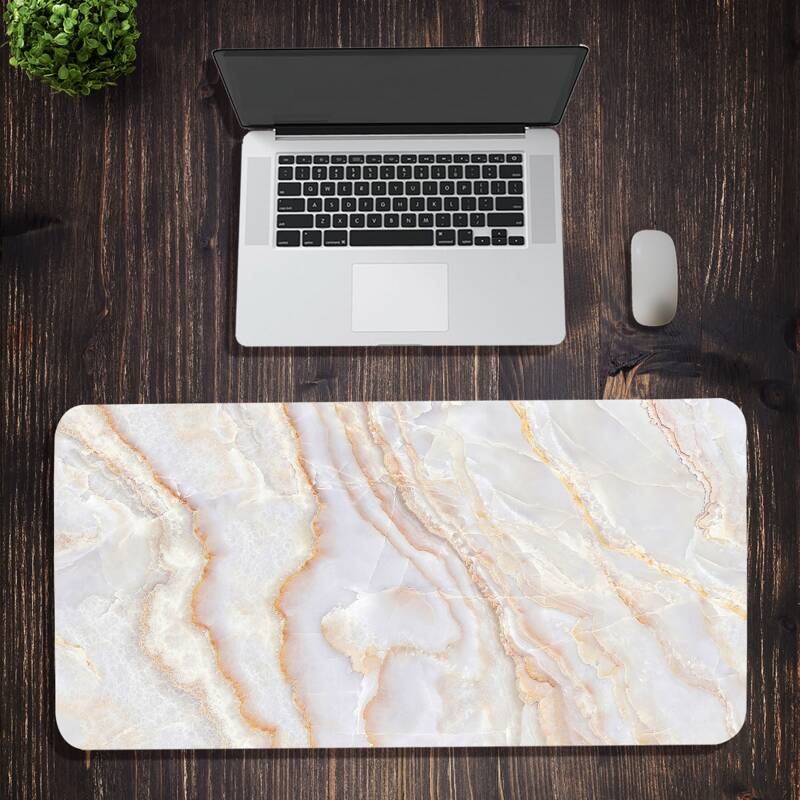

Marble Pattern Mouse Pad, Beige